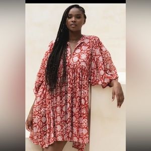 Daughter of India Kyra Mini Dress in Saffron